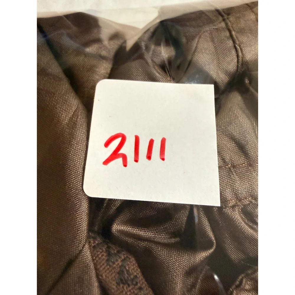 Fendi Jeans Women's Bronze Monogram Logo‎ Windbreaker Hooded Jacket Anti Stress